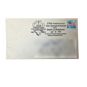 1989 Star Spangled Banner 175th Anniversary Battle of Baltimore First Day Cover